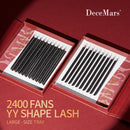 Caixa de Cílios para Volume Brasileiro Y - 2400 fios Decemars