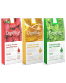 Depilação Folhas Prontas 20 unidades Facial 3 Fragrâncias DepilFlax