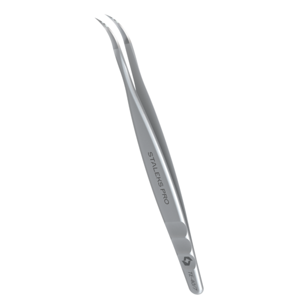 Pinça para Cílios Staleks Pro - TE-40-7 - Série Expert 40