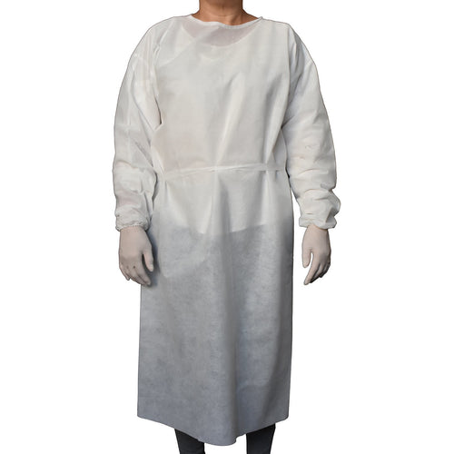 Avental Descartável Manga Longa 40g - Pacote com 10 un.