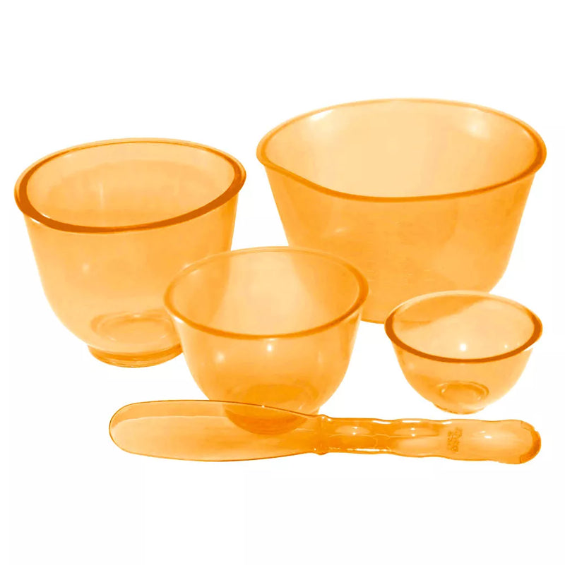 KIT DE CUBETAS E ESPÁTULA PARA TINTURA (Cores Variadas) - Santa Clara