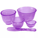 KIT DE CUBETAS E ESPÁTULA PARA TINTURA (Cores Variadas) - Santa Clara