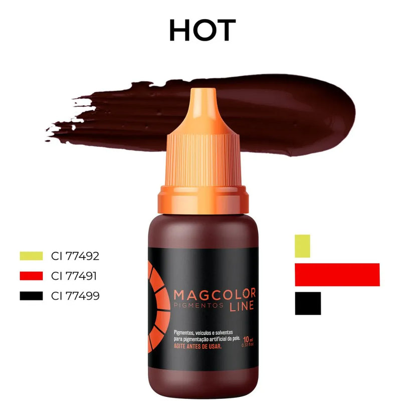 Pigmento Mag Gold Line Hot 5ml - Micropigmentação