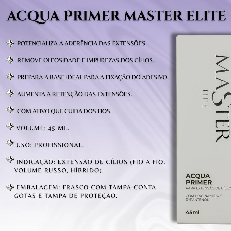 Kit Retenção Master Acqua + Primer + Finalizador Com Anvisa