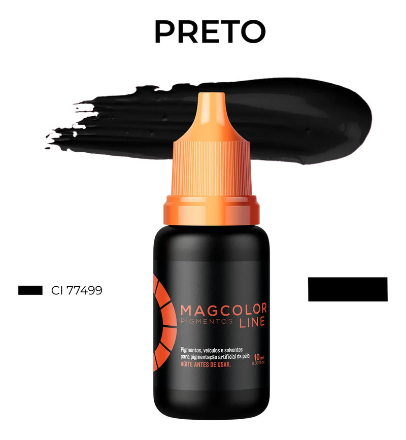 Pigmento Para Micropigmentação Preto 5ml Line Mag Color