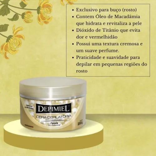 Cera Perola Depimiel Para Buço - 250g