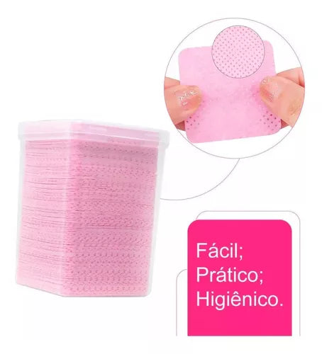 Pote de Lenços para limpeza de cola (200Un)