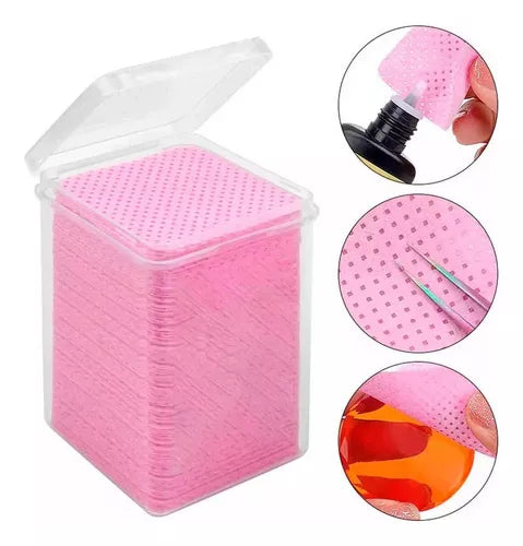 Pote de Lenços para limpeza de cola (200Un)