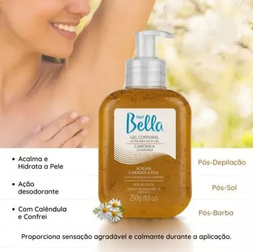 Gel Hidratante e Calmante Camomila Depil Bella 250g