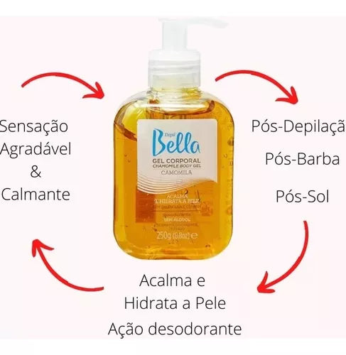 Gel Hidratante e Calmante Camomila Depil Bella 250g