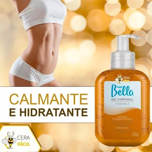 Gel Hidratante e Calmante Camomila Depil Bella 250g