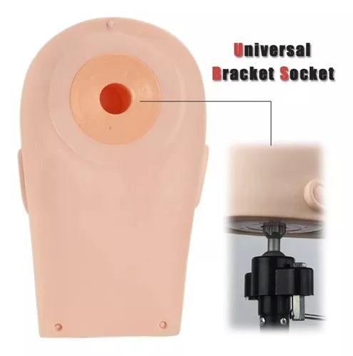 Cabeça Rosto De Silicone Para Treino De Extensão De Cílios