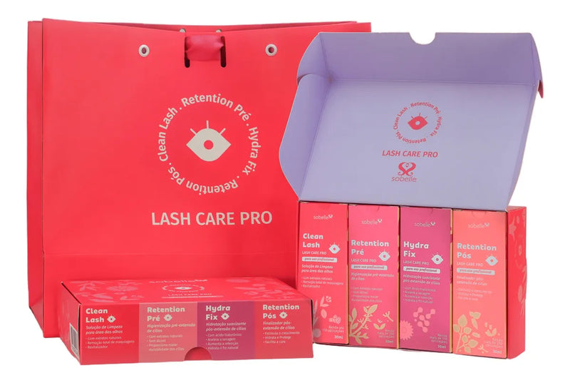 Kit Lash Care Pro Para Alongamento Alta Retenção - Sobelle