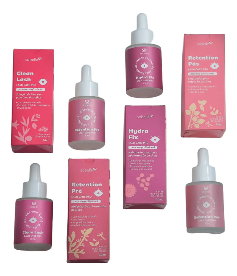 Kit Lash Care Pro Para Alongamento Alta Retenção - Sobelle