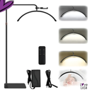 Luminária Led Meia Lua, 40w, 3 Cores De Luz, Base Estável