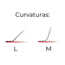 Cílios BAD PINK - 5D Curvatura M