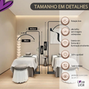 Luminária Led Meia Lua, 40w, 3 Cores De Luz, Base Estável