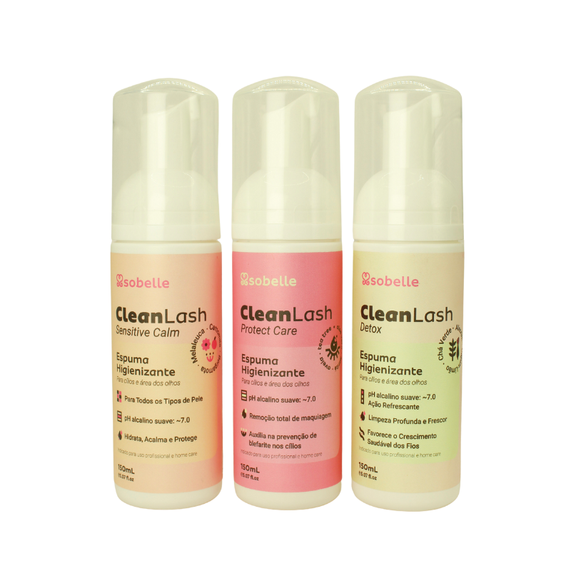 Kit 3 Espumas de Limpeza Sobelle