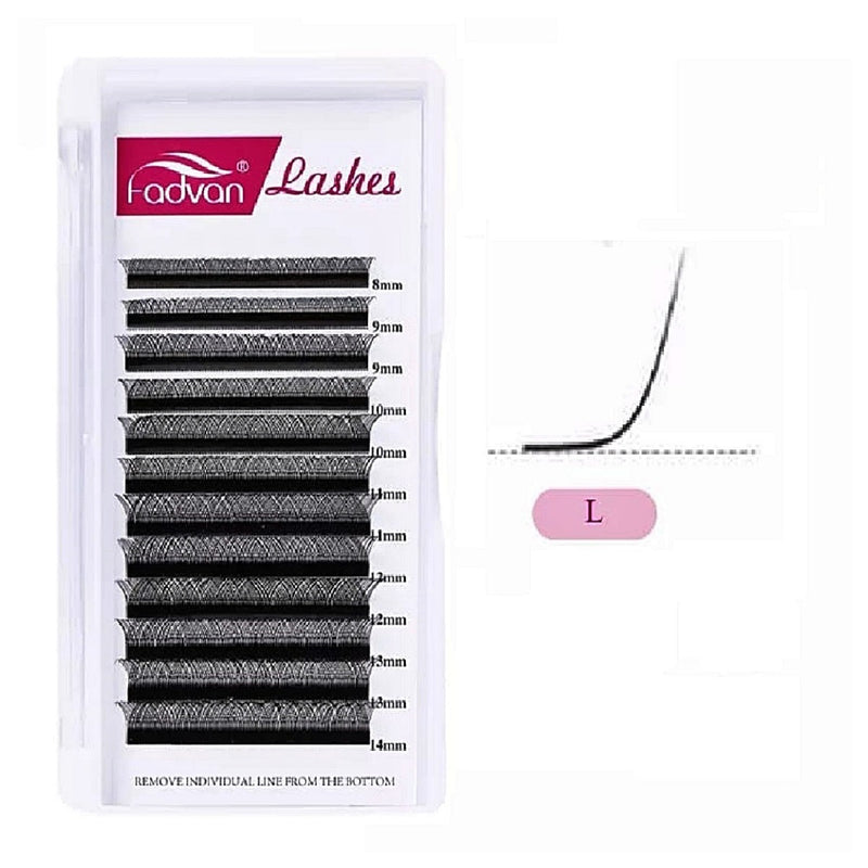 Cílios Fio Y Curvatura L Volume Brasileiro Fadvan