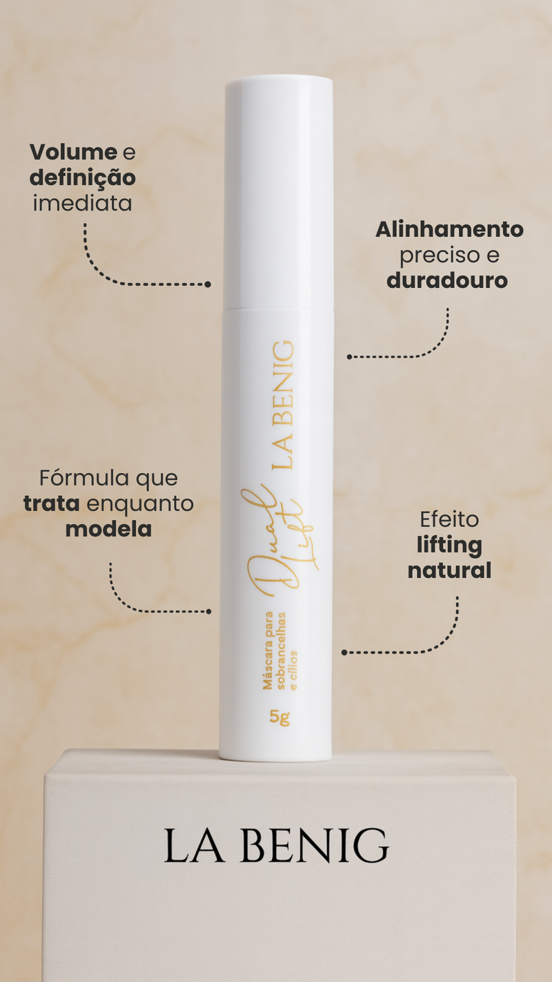 Dual Lift - Máscara para Cílios e Sobrancelhas - La Benig Professional