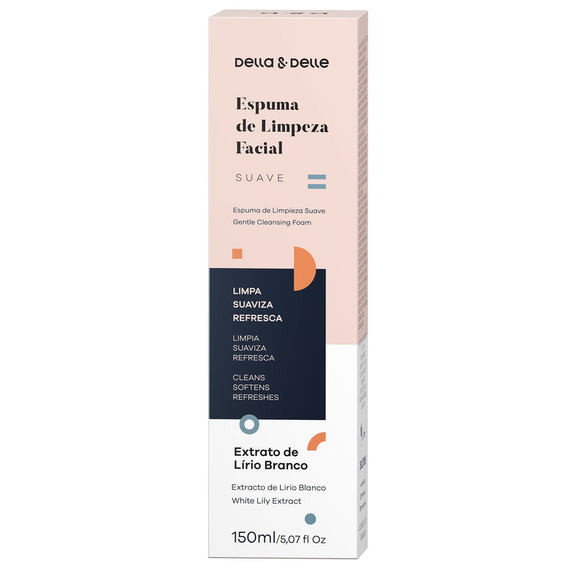 Espuma de Limpeza Facial 150ml - Della & Delle