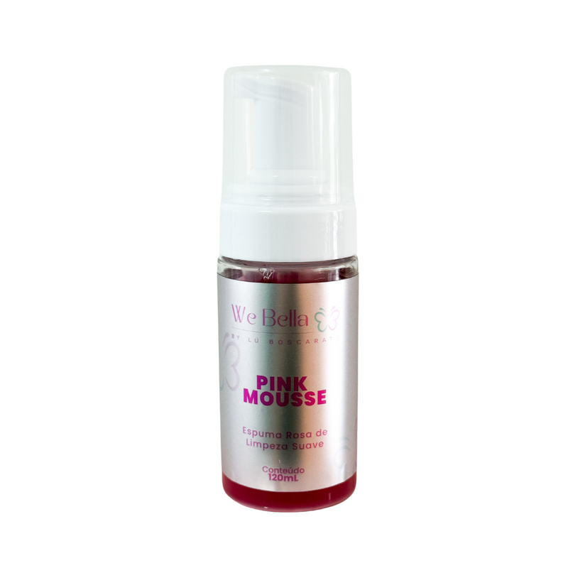 Pink Mousse - Espuma de Limpeza Rosa 120ml - We Bella