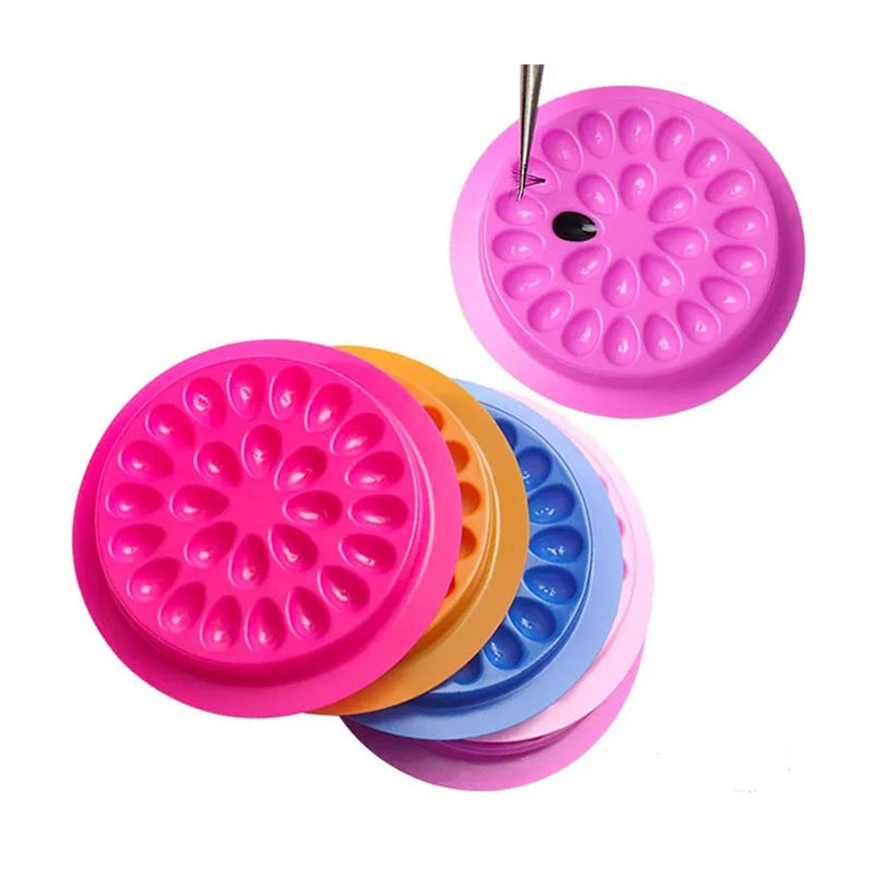 Kit 10 Suporte Flor para cola de Extensão de cílios