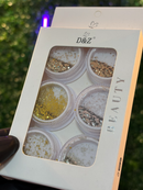 KIT 6 GLITTERS FLOCADOS FINOS (Cores Variadas) - D&Z