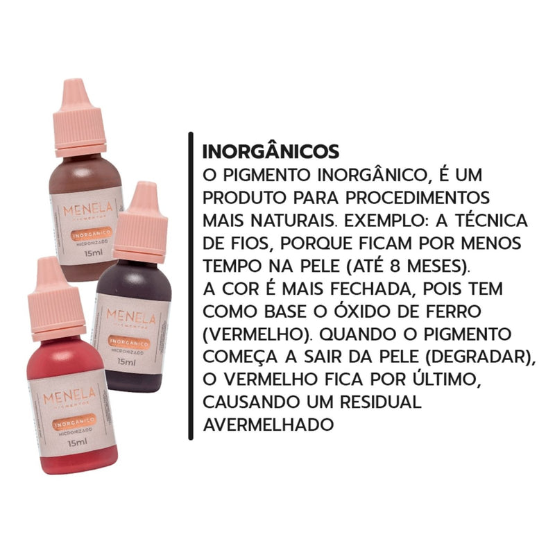 Kit de Sobrancelhas Menela - Pigmentos 3ml