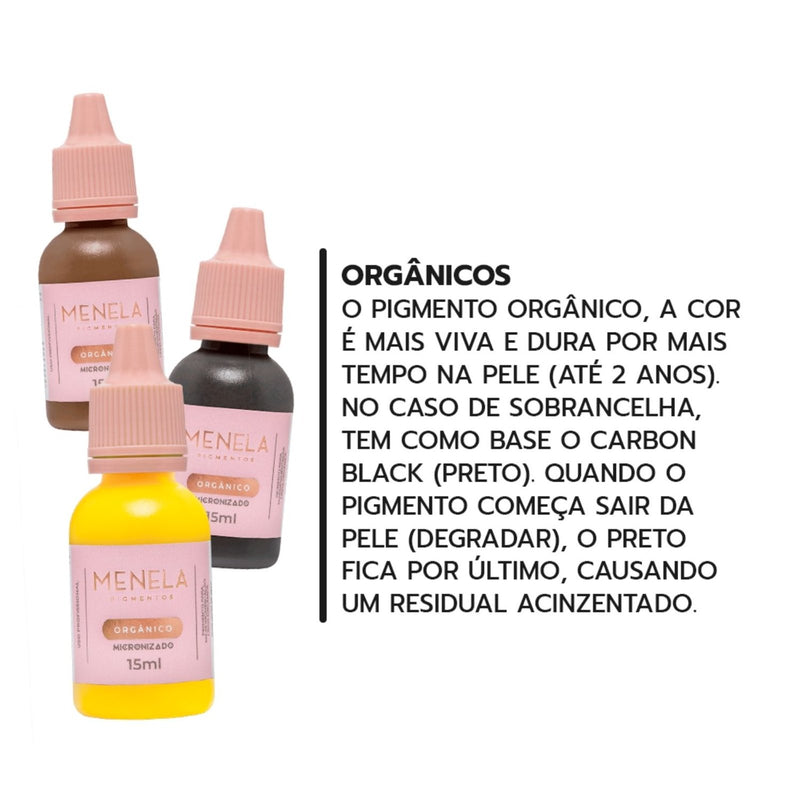 Kit de Sobrancelhas Menela - Pigmentos 3ml
