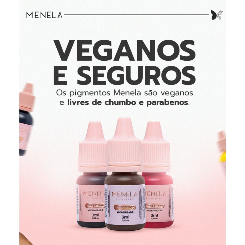 Kit de Sobrancelhas Menela - Pigmentos 3ml