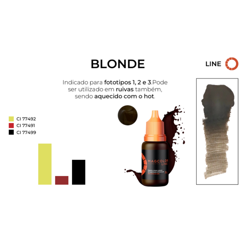 Pigmento Mag Color Gold 5ml Cor Blonde