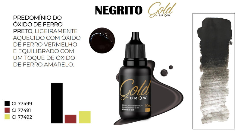 Pigmento MagColor Gold Line Brow Negrito 5ML