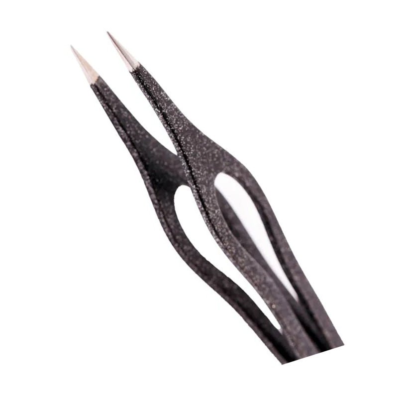 Pinça Edel Solingen Ponta Fina Laqueada Preta